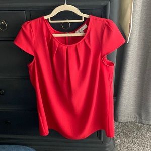 Ann Loft Sz L flutter sleeve shirt